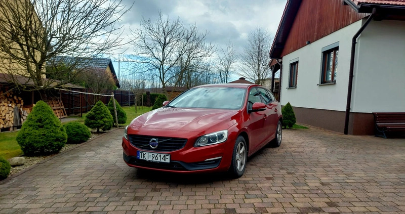 Volvo V60 cena 59500 przebieg: 215000, rok produkcji 2017 z Babimost małe 79